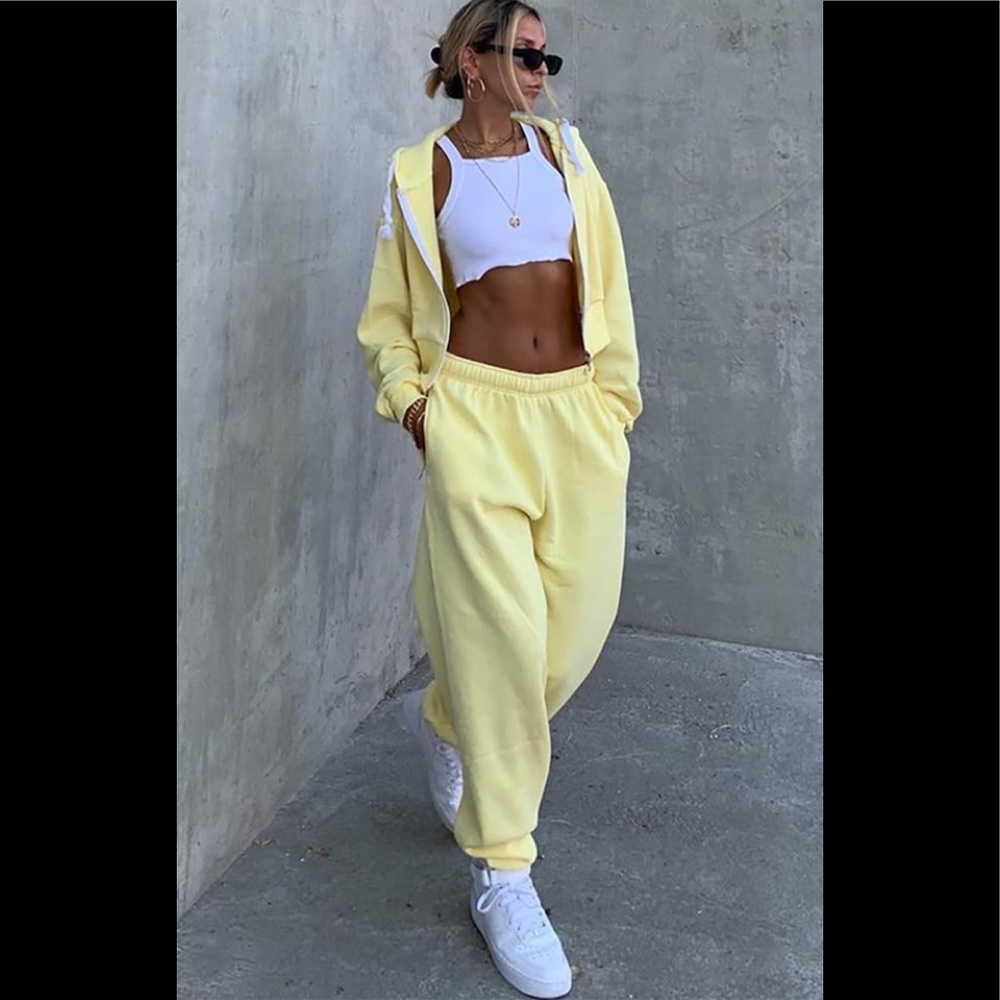 Yellow PLT Sweatpants/Joggers